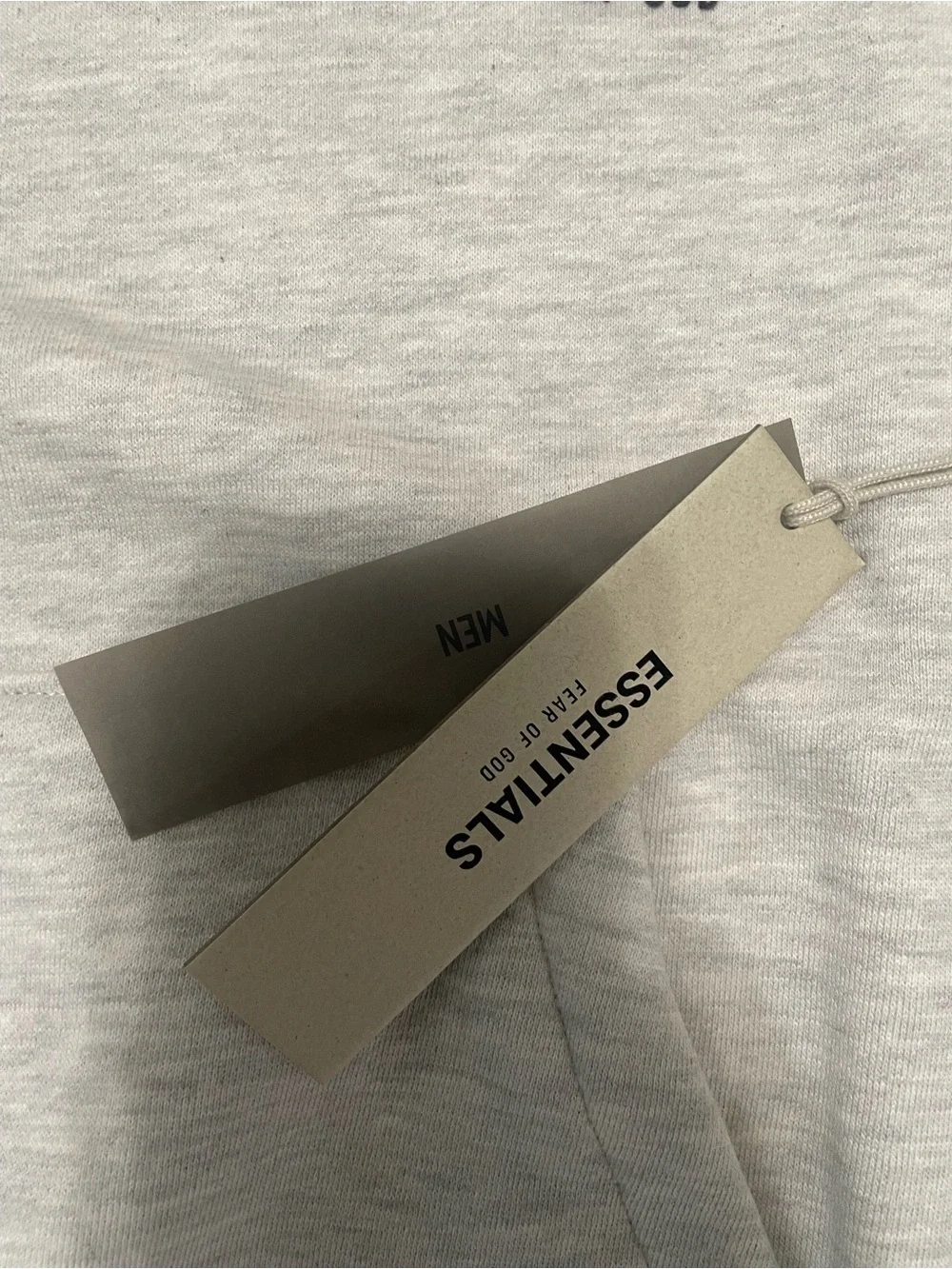 Fear of God Essentials Light Gray Logo Hoodie - Picture 3 of 6